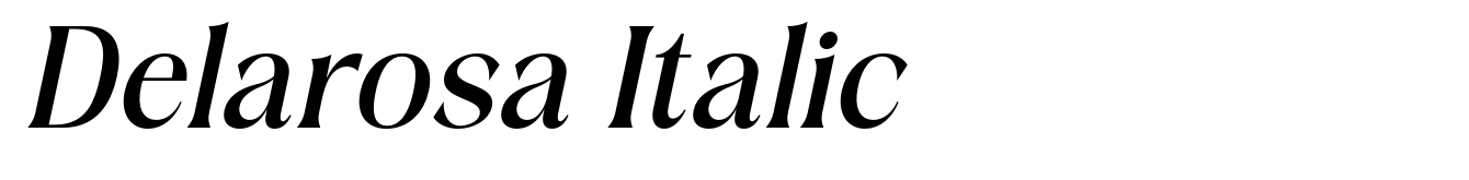 Delarosa Italic